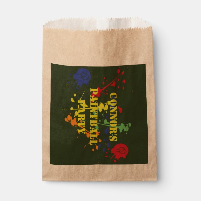 Sacolinha Partido de Paintball Verde do Exército (Frente)