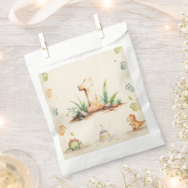 Sacolinha Partido Dinossauro primeiro aniversario Favor Bag