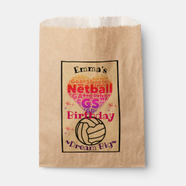 Sacolinha Partido Netball de Arte Personalizada