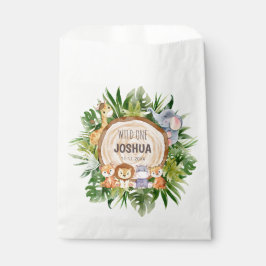 Sacolinha Partido Personalizado dos Animais Safari