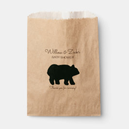 Sacolinha Partido Rustic Bear Favorece Bolsas Kraft BEA-100
