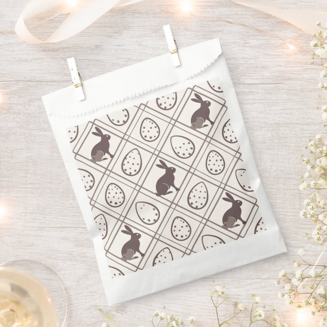 Sacolinha Páscoa Xadrez castanha (Cortado)