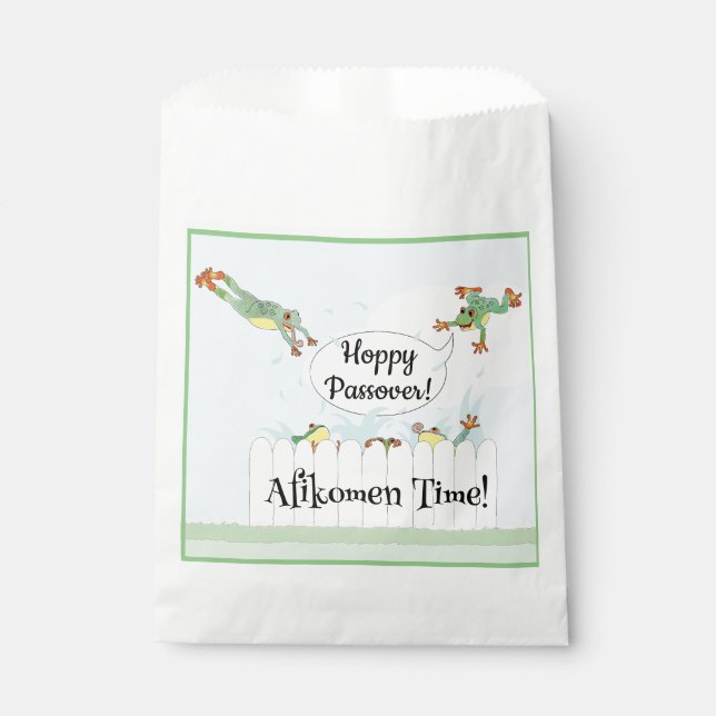 Sacolinha Passagem "Afikomen Time" Goodie Favor Bag (Frente)