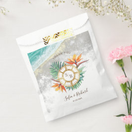 Sacolinha Passaporte de Destino de Casamento Obrigado