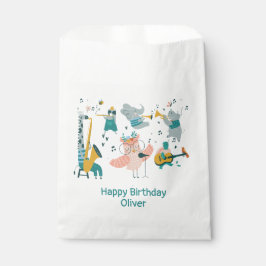 Sacolinha Pássaro Canino Rosa com Aniversário de Banda Anima