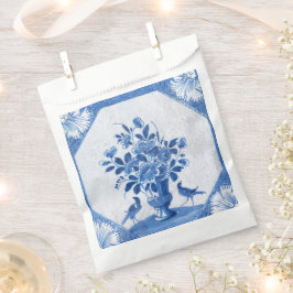 Sacolinha Pássaros Azuis Delft floral Toile de França Countr