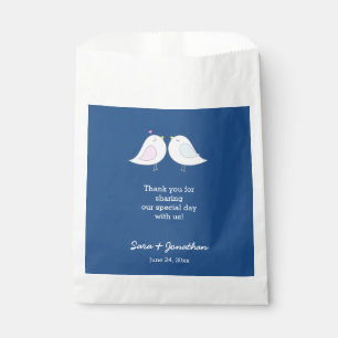 Sacolinha Pássaros bonitos do amor no obrigado do casamento