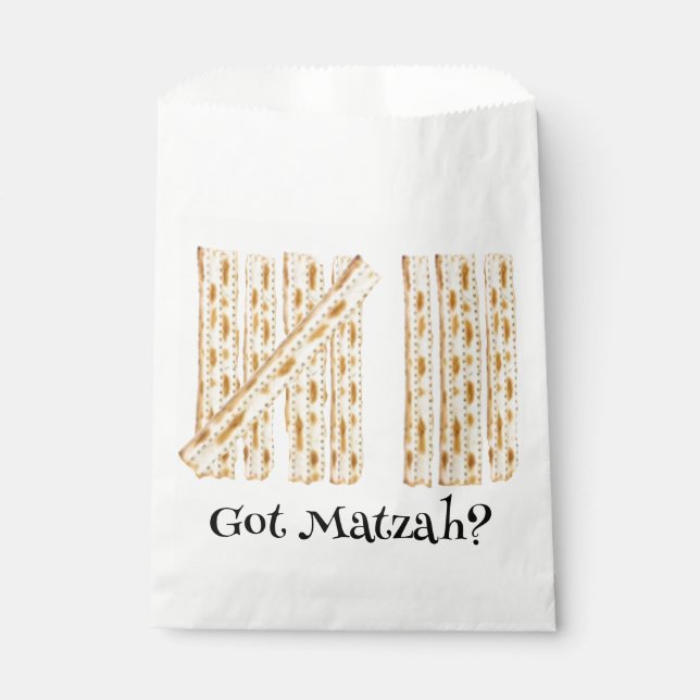 Sacolinha Passover 8 Dias Tem Matzah? Goodie Favor Bag (Frente)