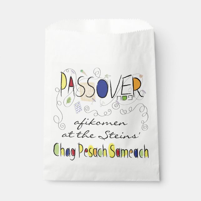 Sacolinha Passover "Chag Sameach" Goodie Favor Bag (Frente)