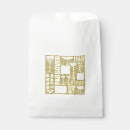 Sacolinha Passover "PASSOVER DOURADO" Goodie Favor Bag