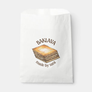 Sacolinha Pastel de Sobremesa Baklava Comida Grega Feito Por