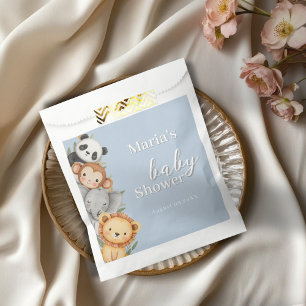 Sacolinha Pastel Tropical Chá de fraldas Selle Safari Animai