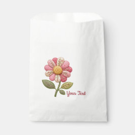 Sacolinha Patchwork Blume im Landhausstil