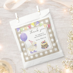 Sacolinha Pato 1º aniversário Obrigado por vir