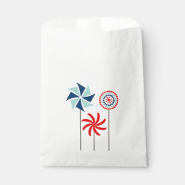 Sacolinha Patriótico 4º de julho, Bolsas de Favor de PinWhee