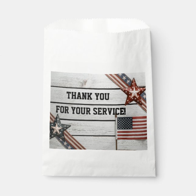 Sacolinha Patriótico Obrigado pelo Serviço (Frente)