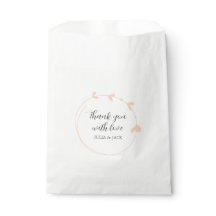 Peach Simple Heart Wreath Wedding