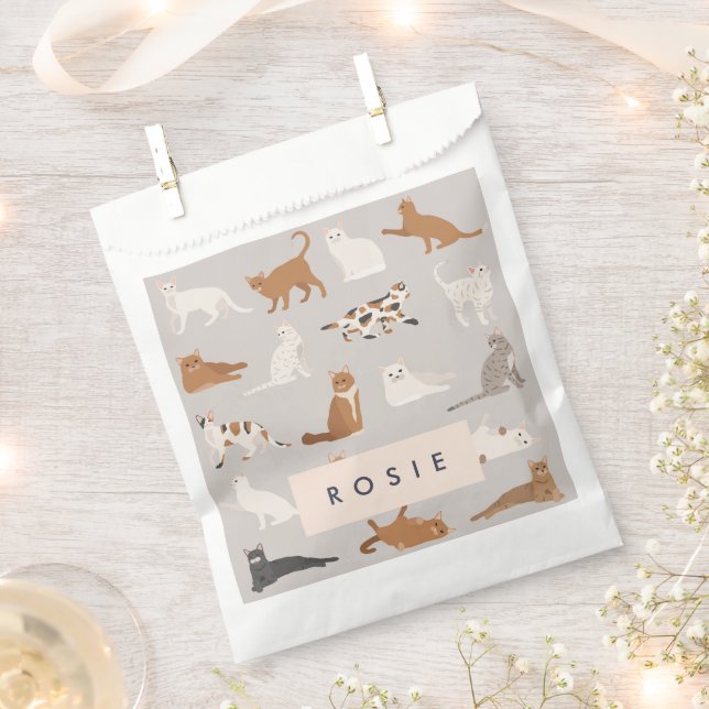 Sacolinha Pentes de Gato Encantados Monogramas (Cortado)