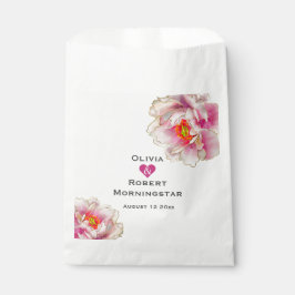 Sacolinha Peony Floral Rosa Escarlate