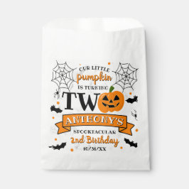 Sacolinha Pequena Abóbora Transformando Dois segundos aniver