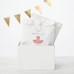 Sacolinha Pequena Ballerina Rosa Chá de fraldas Bolsas Favor