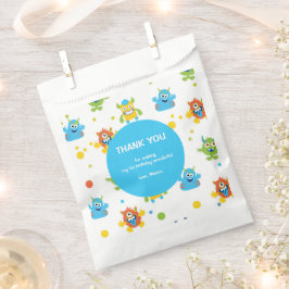 Sacolinha Pequena Festa de aniversário do Monstro Bonito