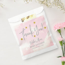 Sacolinha Pequena peça de Chá de fraldas de estrelas de nuve