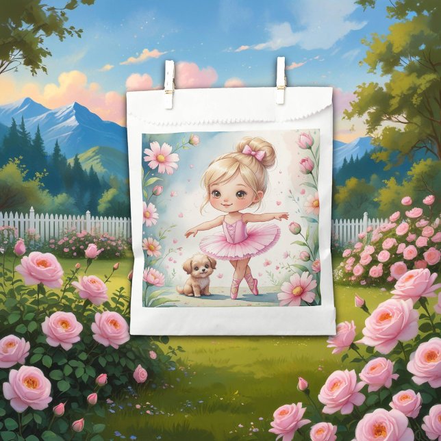 Sacolinha Pequena Prima Ballerina Encantada e Puppy (Criador carregado)