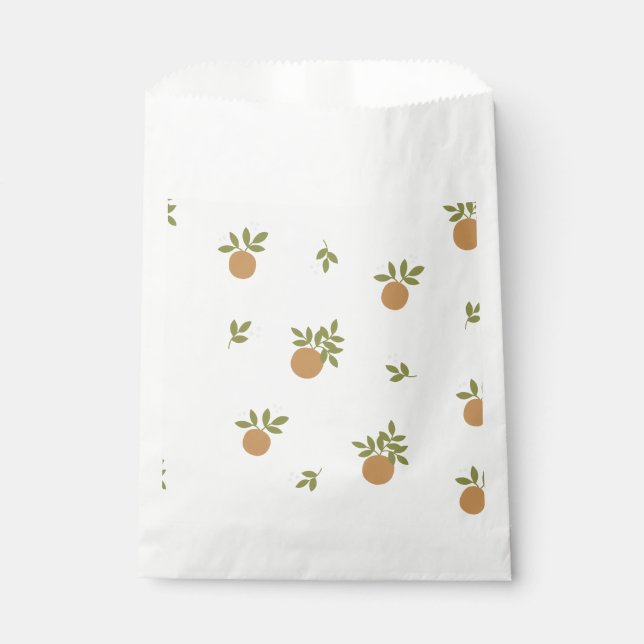 Sacolinha Pequenas Bolsas De Favor Laranja Cutie (Frente)