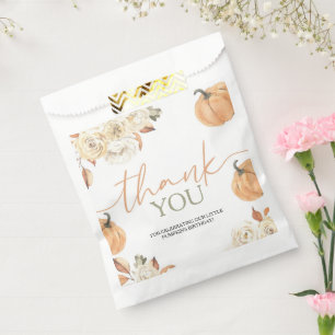 Sacolinha Pequeno Abóbora Primeiro Aniversário