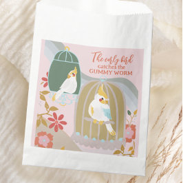 Sacolinha Pequeno Arco-Íris de Pássaro Rosa