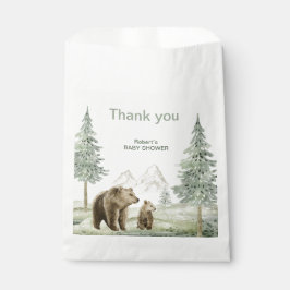 Sacolinha Pequeno cartão de chá de fraldas da floresta para