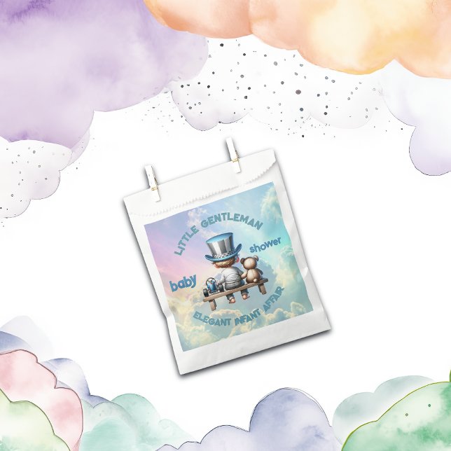 Sacolinha Pequeno Chá de fraldas Cavalheiro | (Criador carregado)