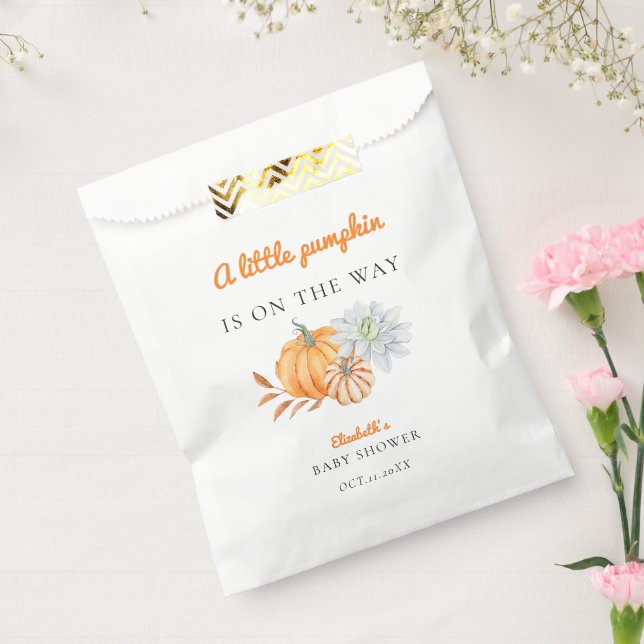 Sacolinha Pequeno Chá de fraldas de Abóbora Simples (Selado)