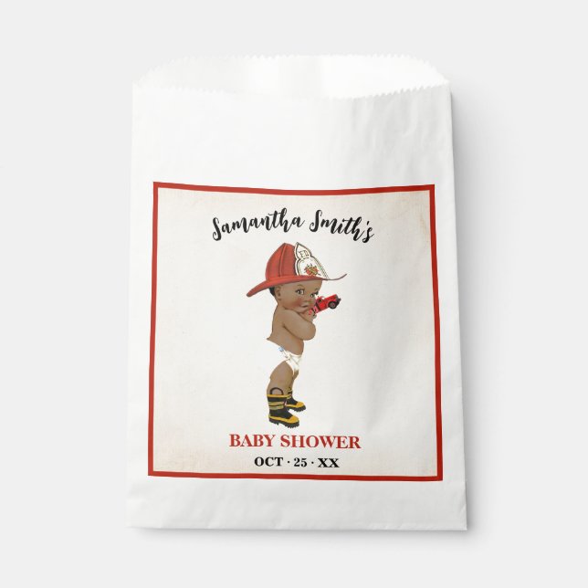 Sacolinha Pequeno Chá de fraldas de Bombeiros do Partido Fav (Frente)