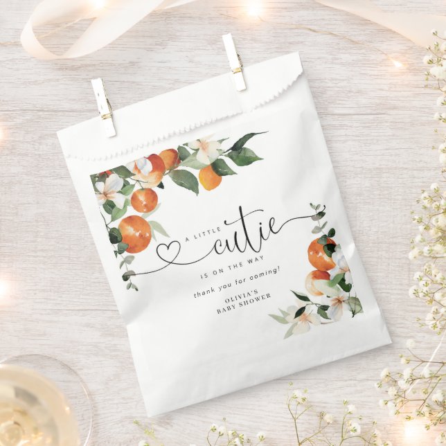 Sacolinha Pequeno chá de fraldas de citros (Cortado)