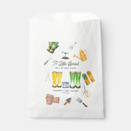 Sacolinha Pequeno Chá de fraldas de Jardim de Boots Azuis