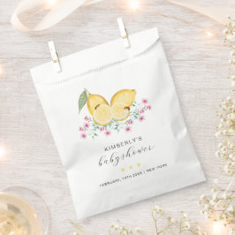 Sacolinha Pequeno Chá de fraldas de limão simples