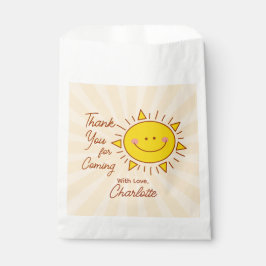 Sacolinha Pequeno Chá de fraldas Sonshine Obrigado Por Vir