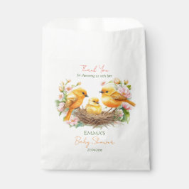 Sacolinha Pequeno passarinho nascendo em breve primavera chá