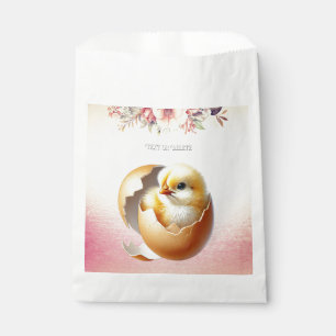 Sacolinha Pequeno Pintinho Odiando Bolsas De Favor Floral