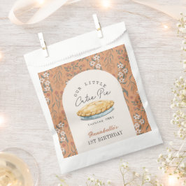 Sacolinha Pequeno primeiro aniversario Floral de Laranja de 