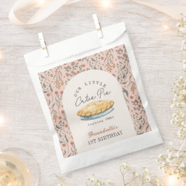 Sacolinha Pequeno primeiro aniversario Floral Rosa Pípico