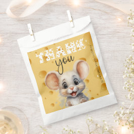 Sacolinha Pequeno rato no Chá de fraldas de queijo Obrigado