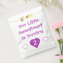 Sacolinha Pequeno segundo aniversário Swetheart