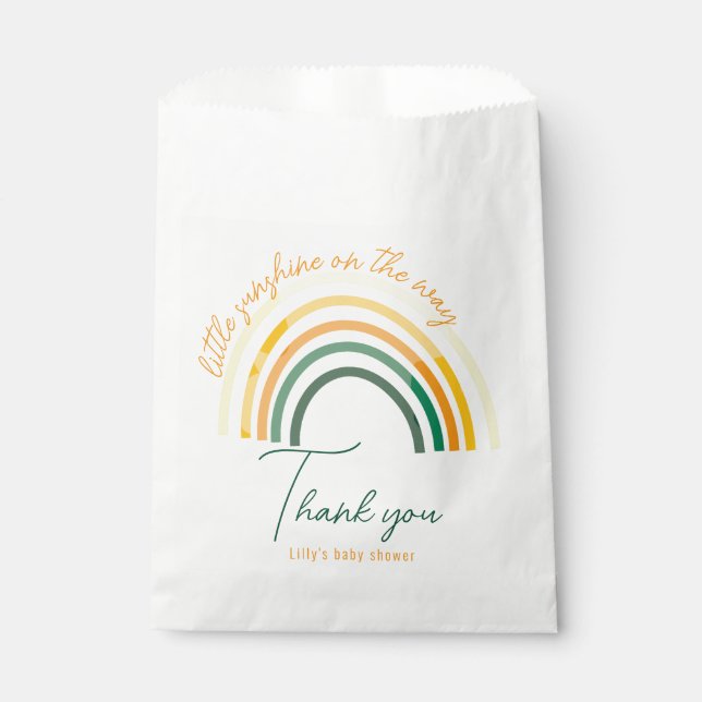 Sacolinha Pequeno sol no caminho do chá de bebê (Frente)