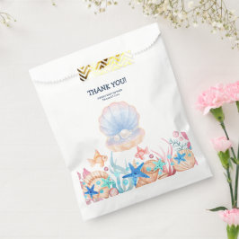 Sacolinha Pérola Majestosa Sob o Chá de fraldas do Mar