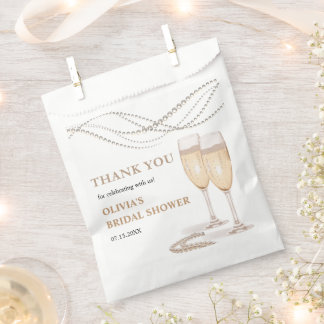 Sacolinha Pérolas Elegantes e Chá de panela Prosecco Obrigad