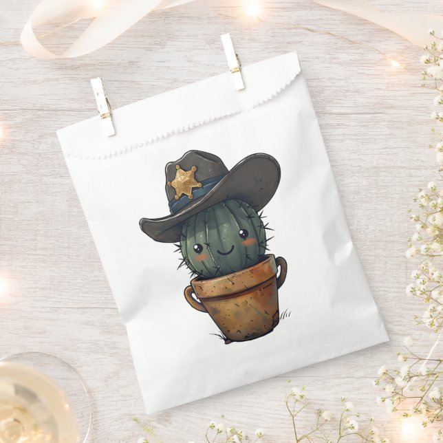 Sacolinha Personagem Xerife Cacto (Cortado)