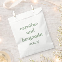 Personalização de Casamento Moderno Chic Verde Bol